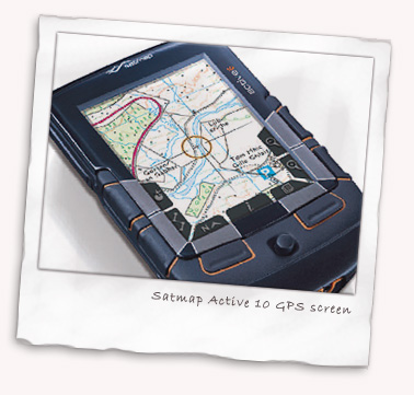 Satmap Active 10 GPS screen