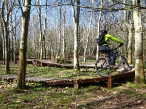 New woodwork at the Croft Trail, Swindon