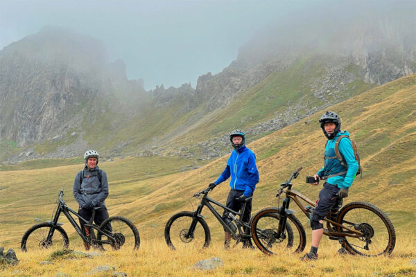 Moles gather under the distant crags of the Ravin Melivrin behind Serre Chevalier