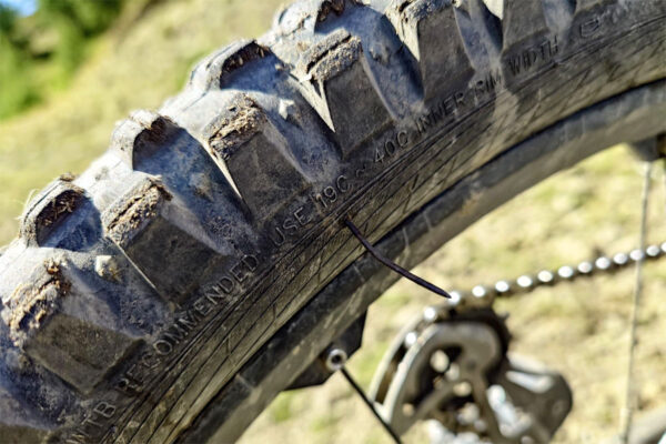 The quantam nail in Mark's tyre