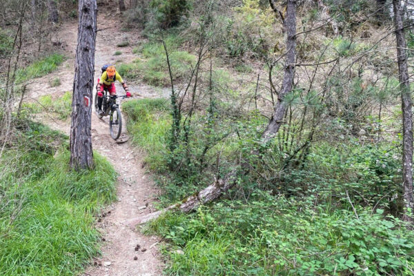 Brian descending near Pamplona