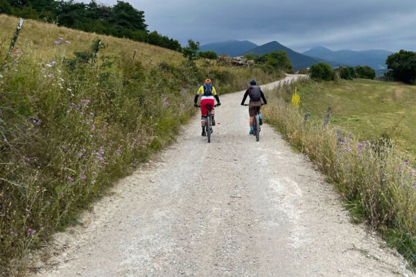 Gravel road in Basque country