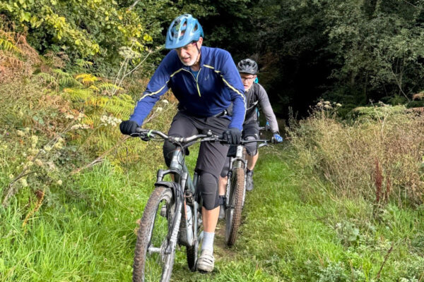 Lloyd and Will exit the climb up from Rip van Winkle