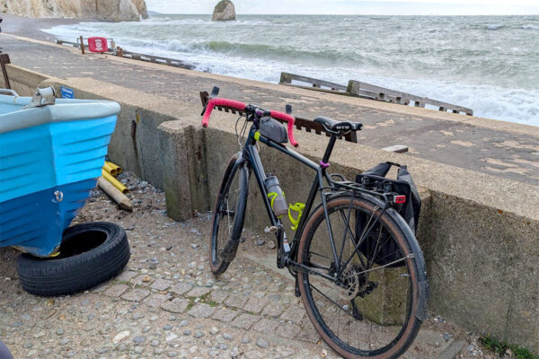 Freshwater Bay Isle of Wight gravel bike