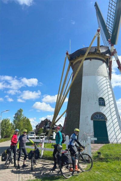 An old Dutch windmill near Oude-Tonge