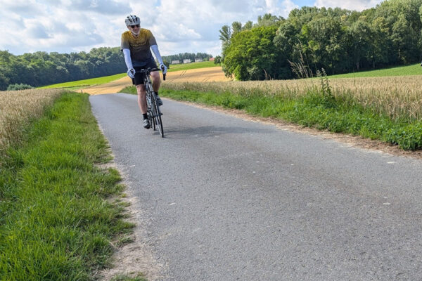 Lloyd riding toward Bayernwald