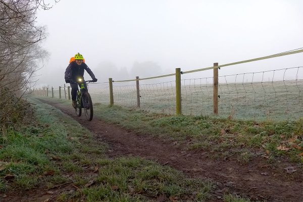 A foggy commute near Reigate