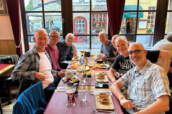 A meal at the Brasserie Rozenhoedkaai in Bruges