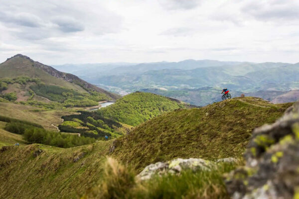 Mountain biking on the Basque region of Spain