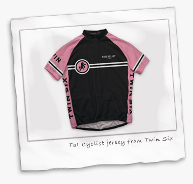 Pink Fat Cyclist jersey from twin Six