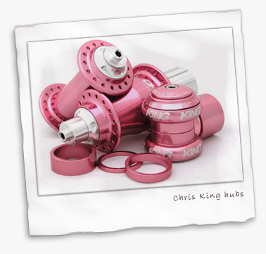 Pink Chris King hubs