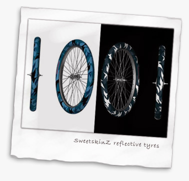 SweetskinZ reflective tyres