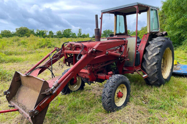 A tractor at Thorncroft vineyard