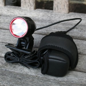 Uberbike 1200 LED headlight and helmet mount