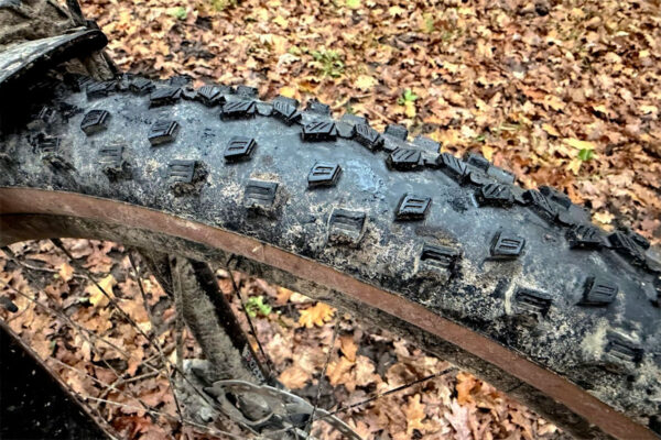 The Vittoria Torrente tyre being used as a front tyre